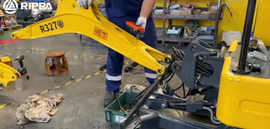 R327 Arm Removal, Shipping, and Assembly Video ~1