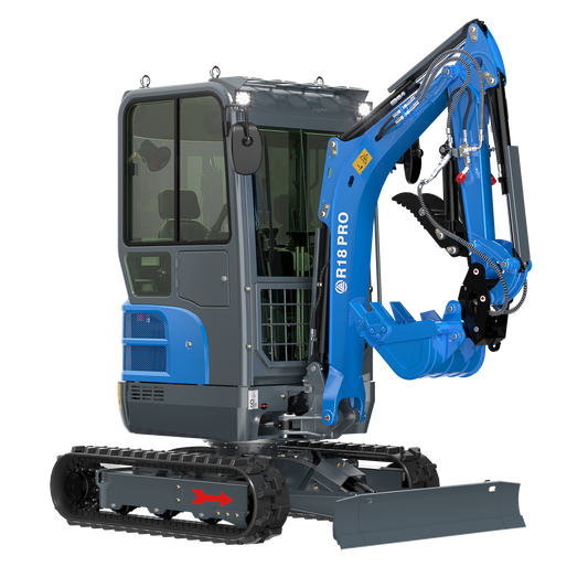 R18 Cab + Retractable Side Swing Kubota D902